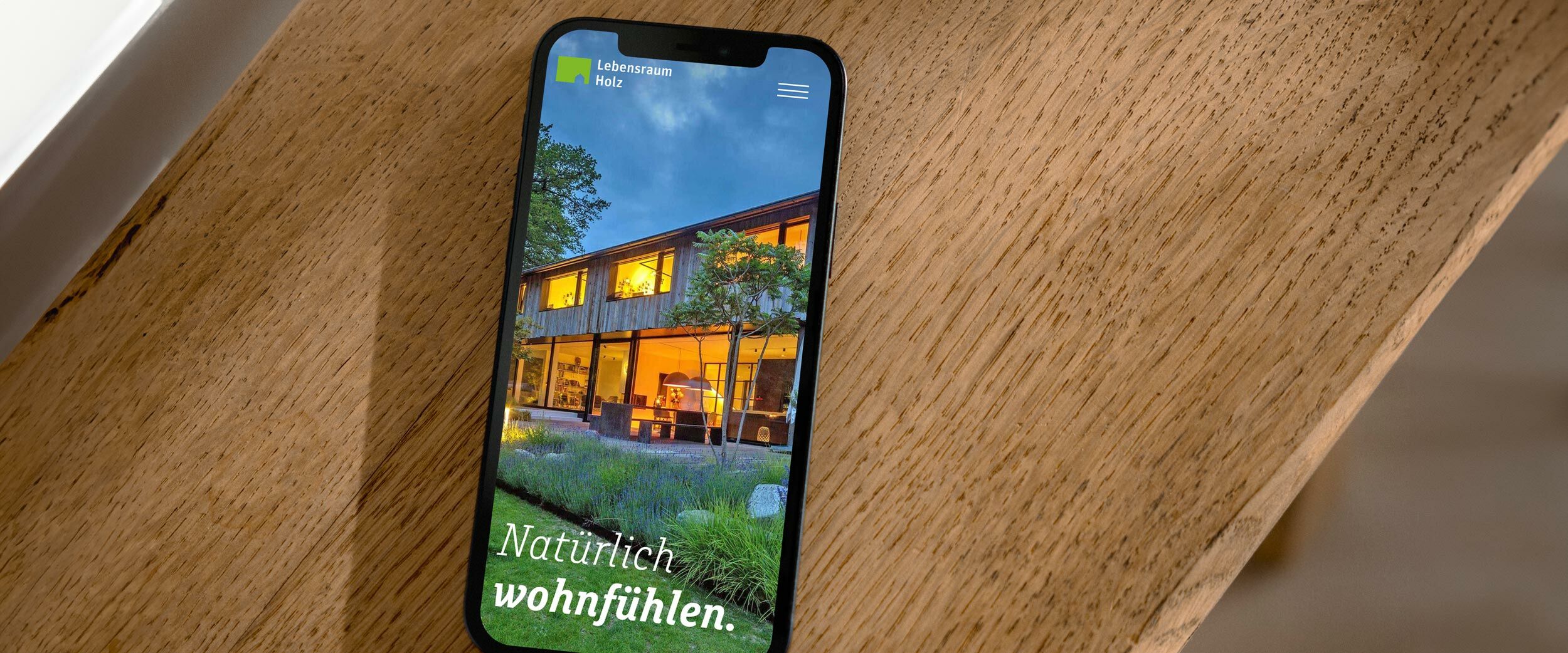 Responsive Website Lebensraum Holz
